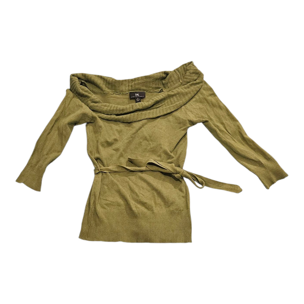 Iz Byer Size Small Green Sweater *flawed*